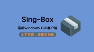 2024年windows端singbox最新科学上网客户端